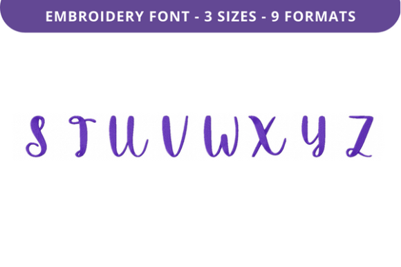 Autumn Mornings Font Uppercase S to Z: A Designer’s Review for Boutique Sweatshirt Embellishment