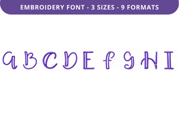 Boxed Sage Font Uppercase A to I: A Designer’s Review for Boutique Sweatshirt Embellishment