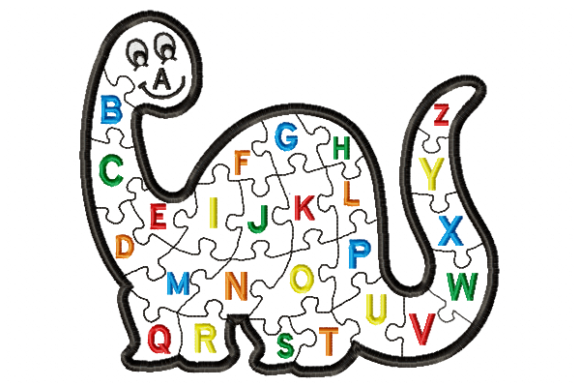 Dinosaur Alphabet in the Hoop: A Designer's Take for Boutique Apparel