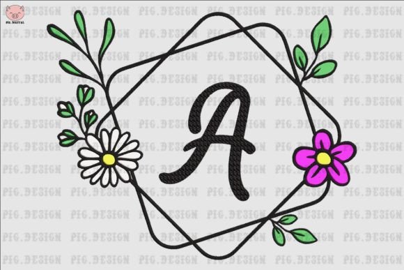 Flower Daisy Font A: A Seasonal Embroidery Staple