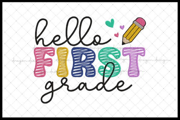 Hello First Grade: A Fresh Take on Back-to-School Embroidery