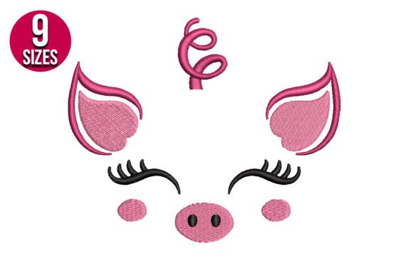 Pig Face: A Playful Embroidery for Boutique Sweatshirts