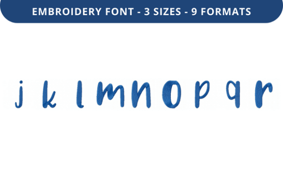 Review: Choco Ganache Font J to R for Embroidery