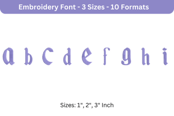 Reviewing Disneyland Font Lowercase a to I for Seasonal Embroidery