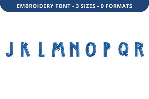 Reviewing Middle Right Font J to R for Etsy & Small Shop Embroidery