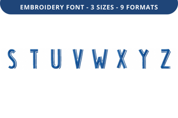 Reviewing Middle Right Font S to Z for Real Embroidery Projects