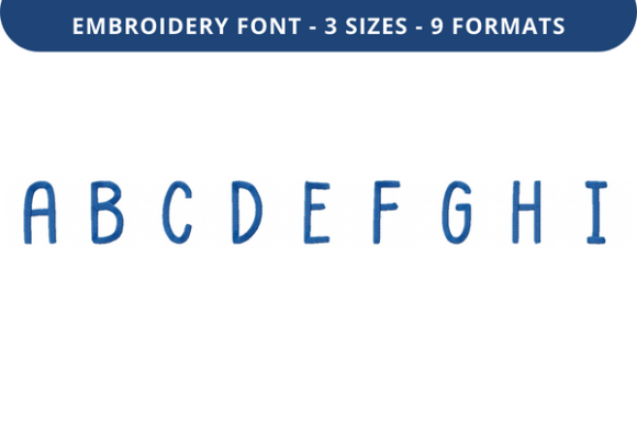Sunny Box Font a to I: A Designer’s Review for Personalized Embroidery