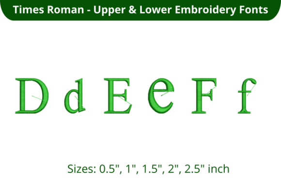 Times Roman Font DEF: A Seasonal Embroidery Staple for Holiday & Back to School Crafts